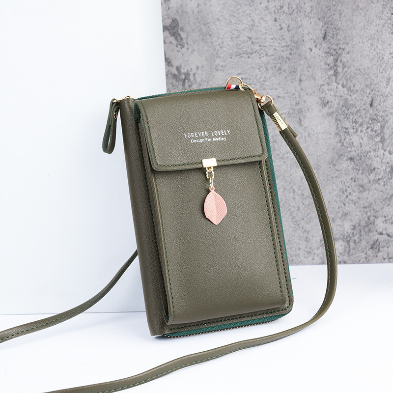 2025 New Wholesale Large Capacity Multifunctional Fashion Simple Leaf Luxury Bag Single Shoulder Small Bag Crossbody Phone Bag For Women