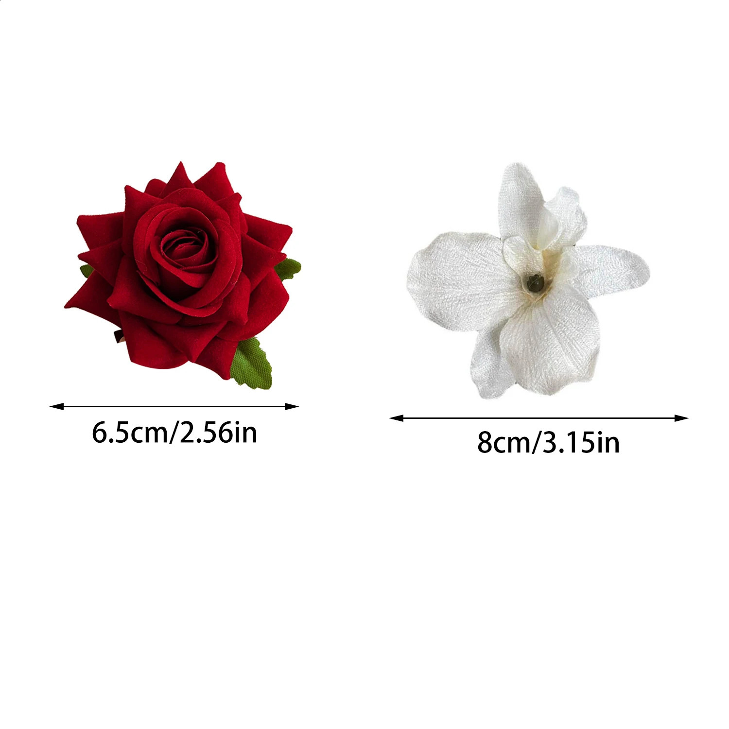 Simulated Flower Magnolia Hair Clip for Women Spring Summer Trendy Korean Sweet Floral Hairpin Headdress Wholesale 250807
