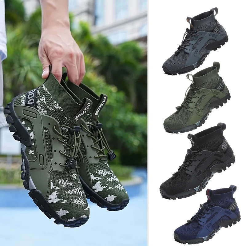 Hiking Shoes Summer Large-sized Canyoning Shoes Outdoor Hiking and Wading Shoes Casual Couple Sports Shoes 250805