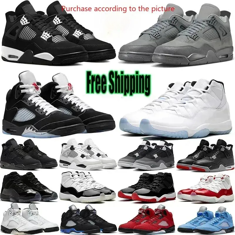 shoes men Free Shipping 4 5 11 Basketball Shoes For Men Women 5s 11s Sneakers White thunder Bred Cool Grey Metallic Reimagined Wheat Mens outdoor Sports Trainers shoes