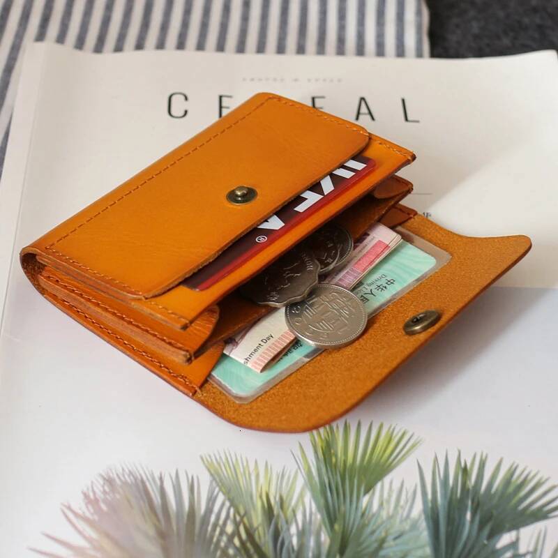Small Waist Bag Male First Layer Cow Leather Retro Mini Organizer Purses Vintage ID License Wallet Belt Credit Card Bags
