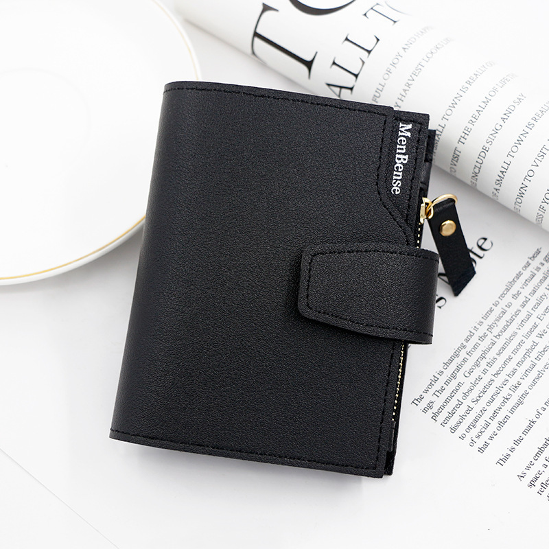 Fashion Coin Purse Personalized Wallet Women's Short Card Holder Buckle Women's Wallet Multifunctional Luxury Bag Leather Wallet Multiple Ca