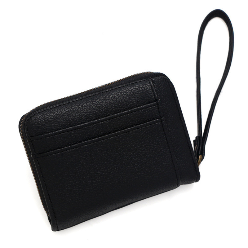 New Lychee Pattern Zipper Coin Purse For Women, Short Mini Wallet, Card Holder, Coin And Key Luxury Bag Organizer, Money Clip