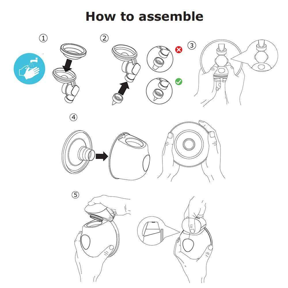 Homesen Breast Pump Hands Electric Single Portable Wearable Cup 8Oz/ 240Ml Bpa Free 3 Modes 10 Suction Levels Comf