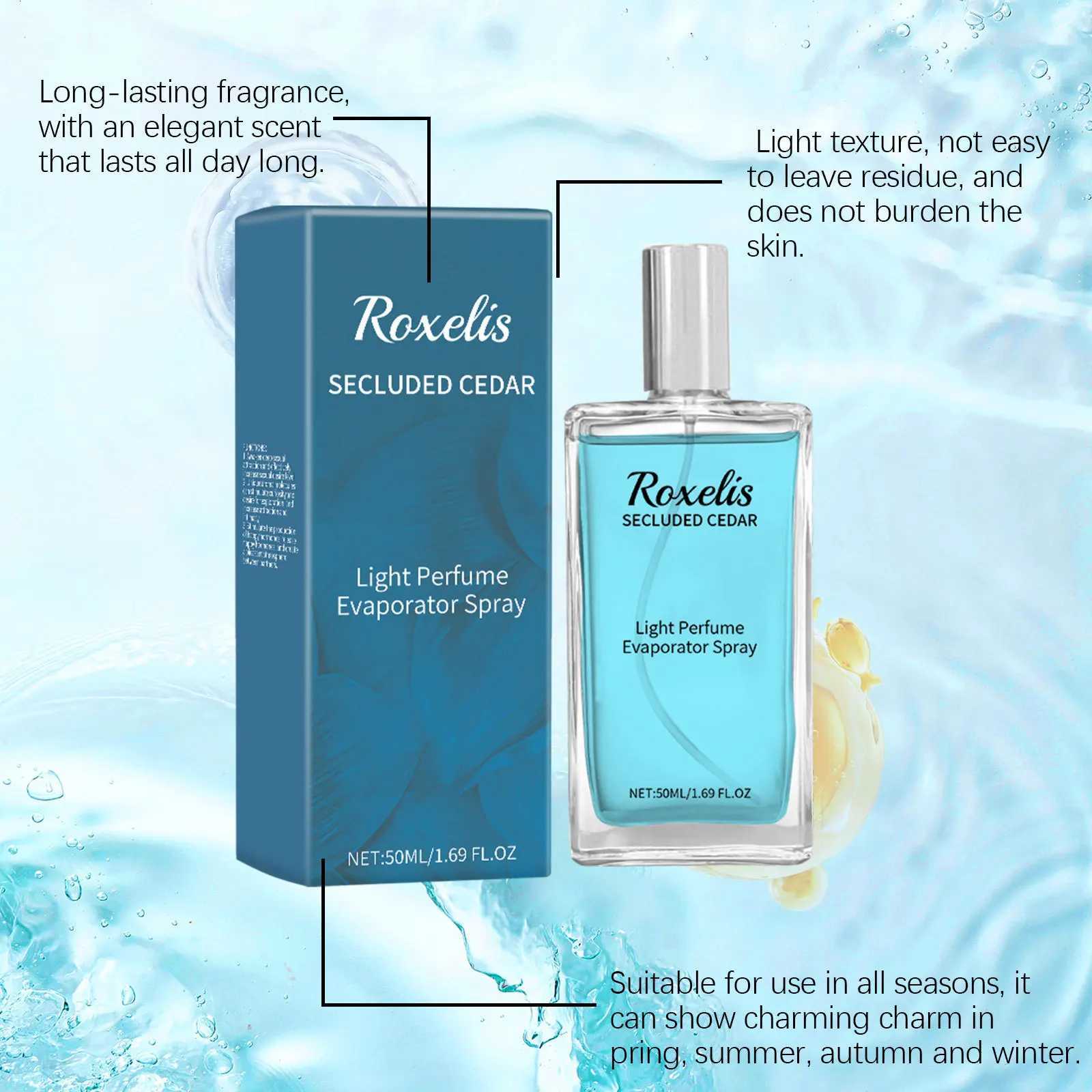 50ml Roxelis Cedar Mens Charming Perfume Lasting Pheromone Flirting Deodorant Freshing Body Glamor Gentlemen Dating Perfume Z250809