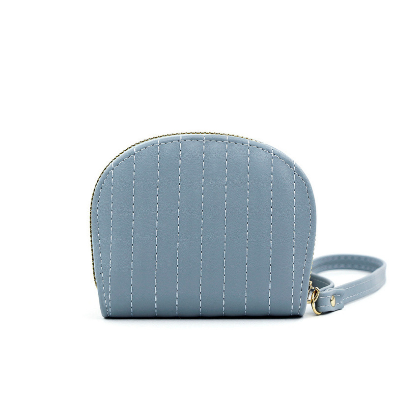 Luxury Bag Short Floral Embroidery Shell-shaped Large Capacity Handheld Organ Girl Card Holder