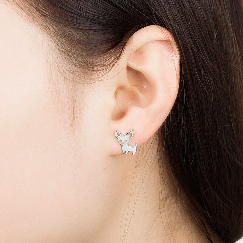Simple Cute Puppy For Women Creative Abstract Animal Earrings Pet Ear Accessories
