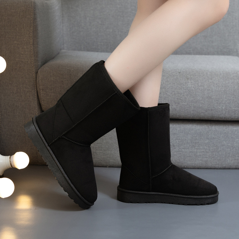 hot Free delivery designer woman boots Comfortable fleece warm midsole boots wear resistant and non slip boots