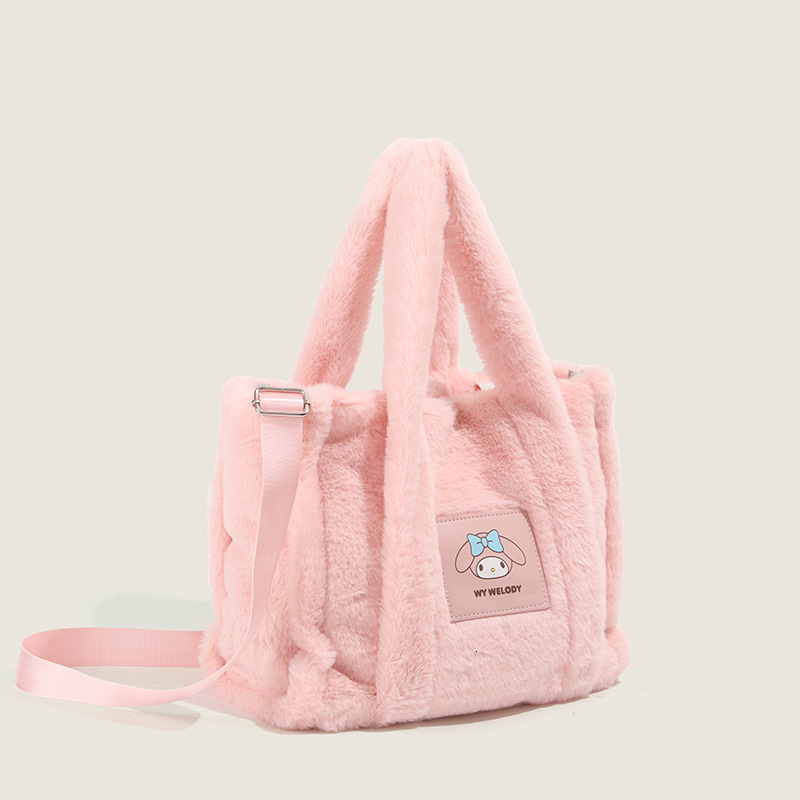 Large Capacity Plush 2025 New Tote Casual Handbag Shoulder Bag for Women ddmymoon