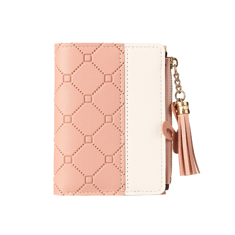 Women's European And American Luxury Bag Style Small Wallet Short Zipper 80% Off Embossed Women's Wallet Korean Version For Cross-border Ama