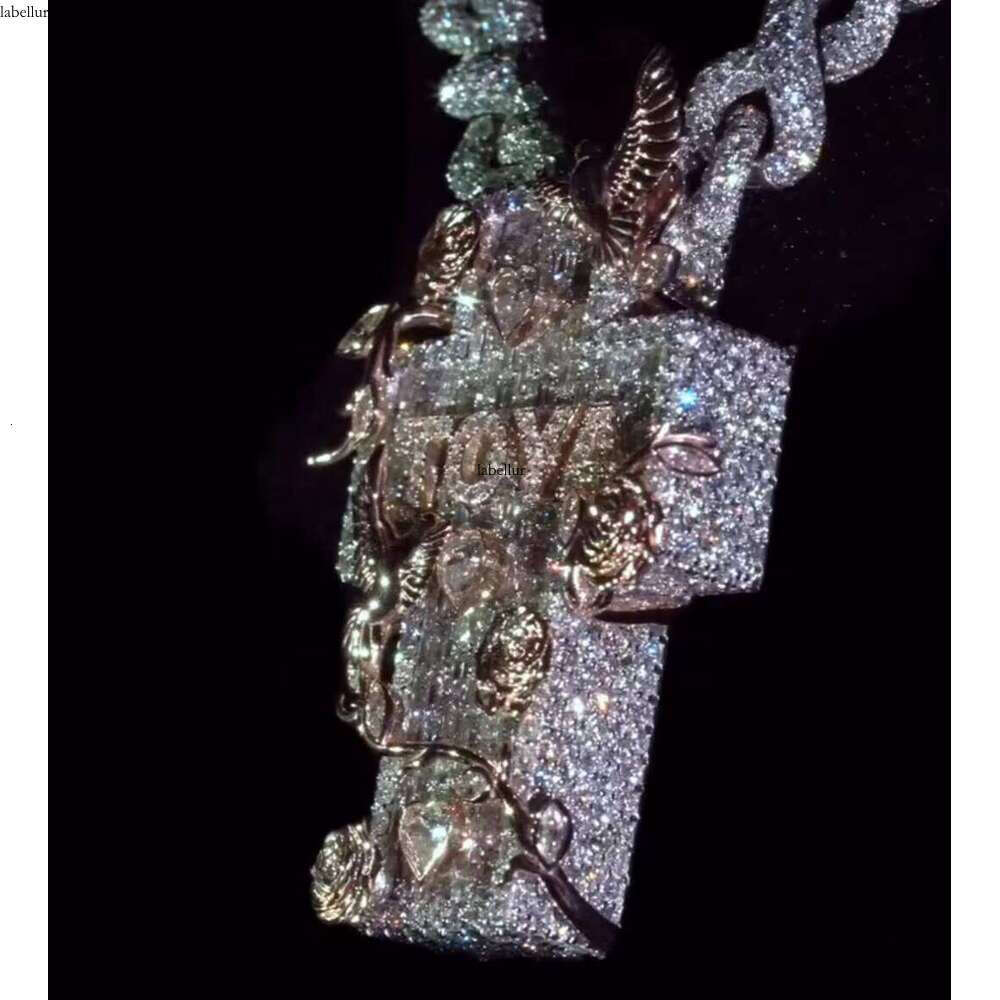 Trendy New Arrivals Custom Cross Pendant Necklace Charms Rapper Sterling Sier VVS Moissanite Dia Hip Hop Men Jewelry