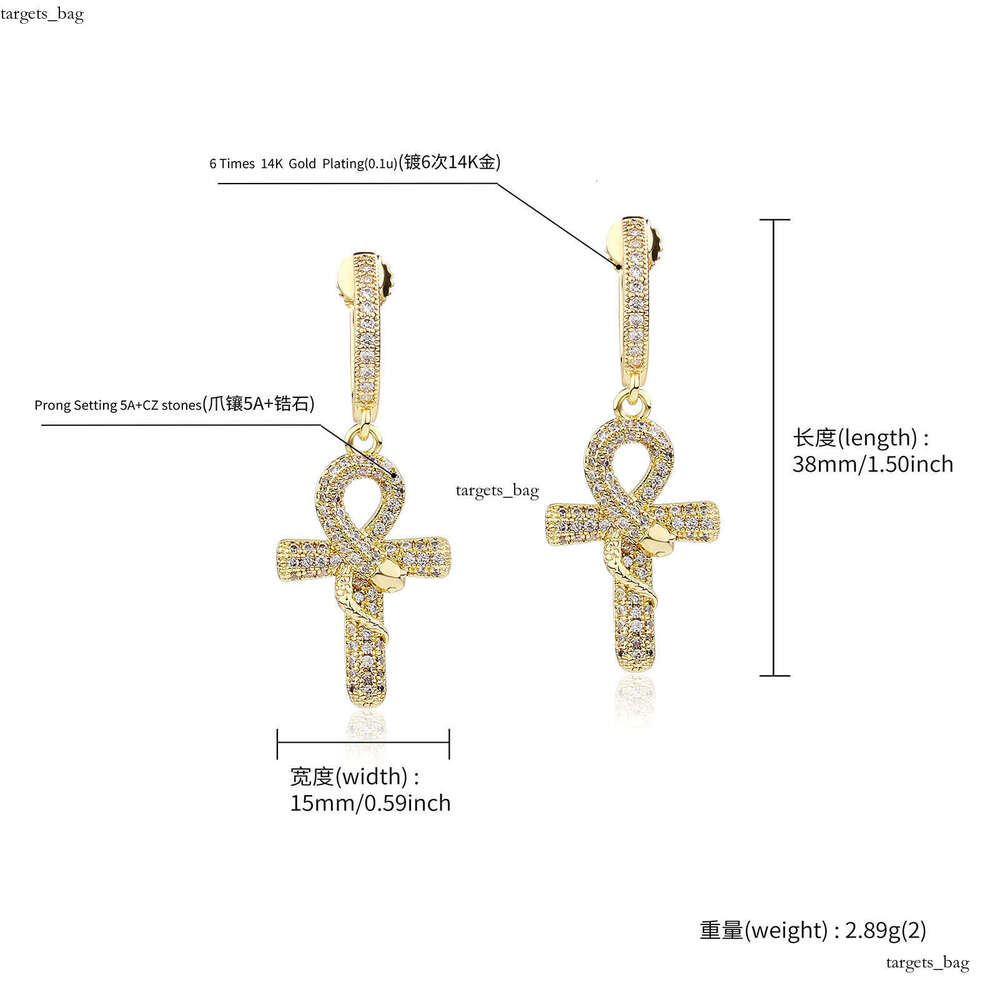 Zodiac Year Gold-Plated Snake Pendant Necklace for Men, Niche Clavicle Chain, Layered Cross with Dia Inlaid Snake, Unique Trendy Style