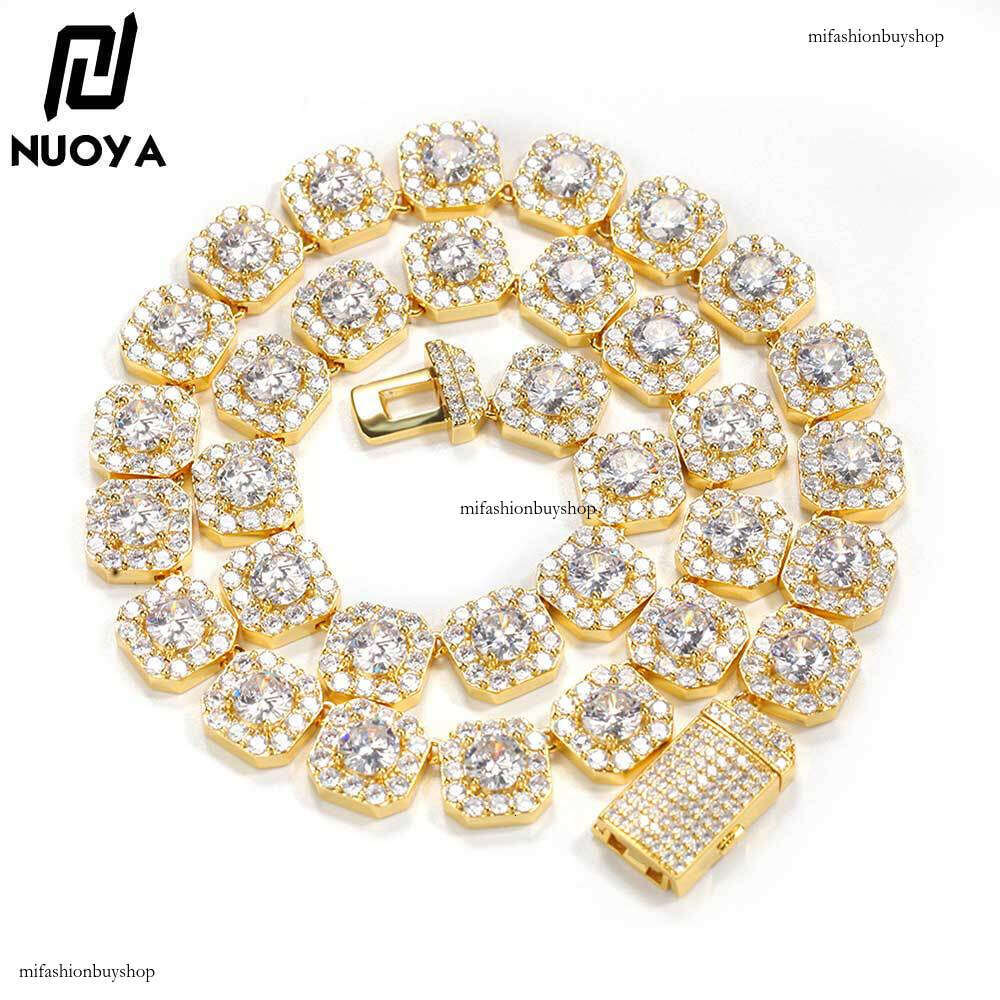 Accessories Rock Sugar Moissanite chain Hip Hop Jewelry Gold Men's Necklace High-end Niche