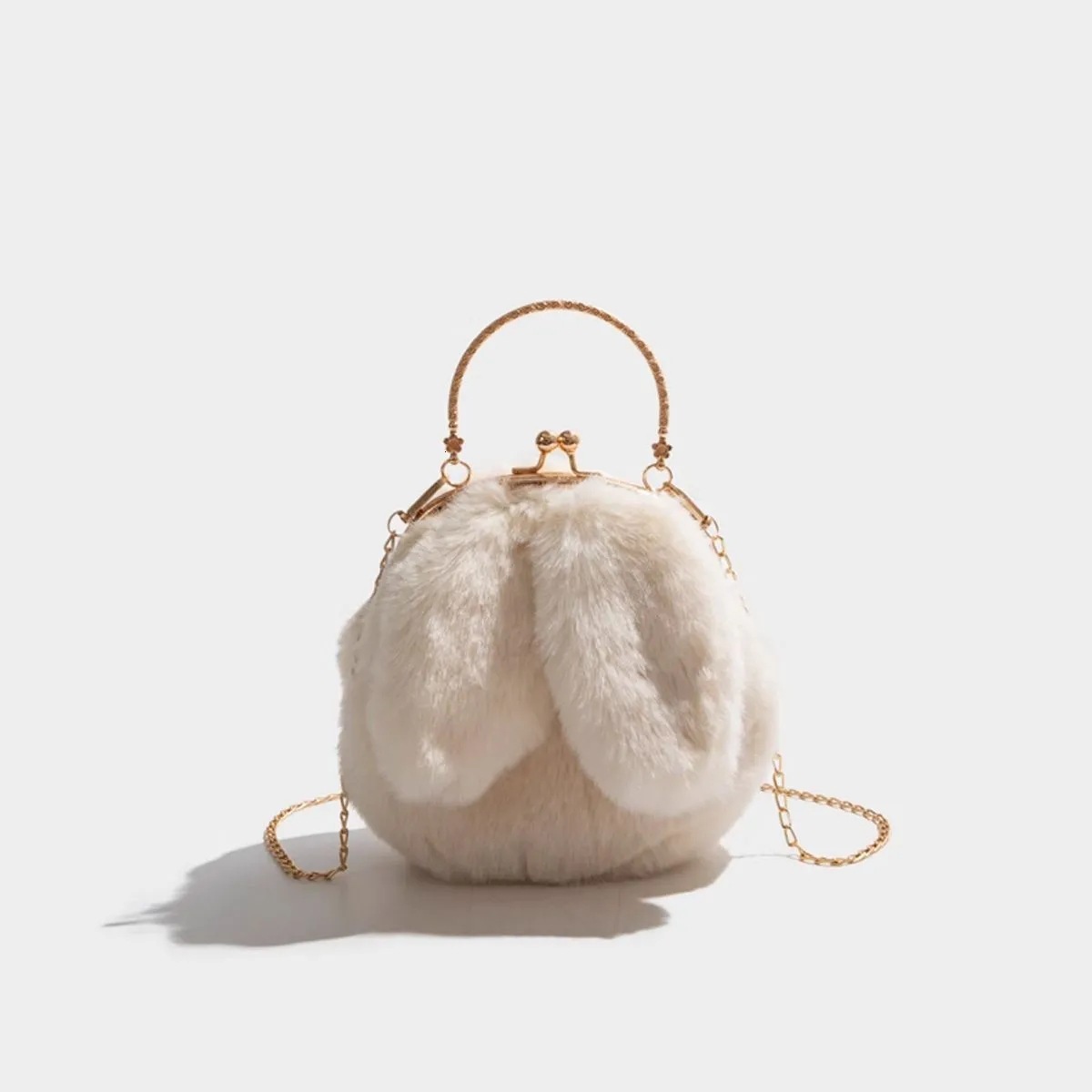Plush 2025 New Trendy Niche Design High-End Chain Crossbody Bunny Bag ddmymoon