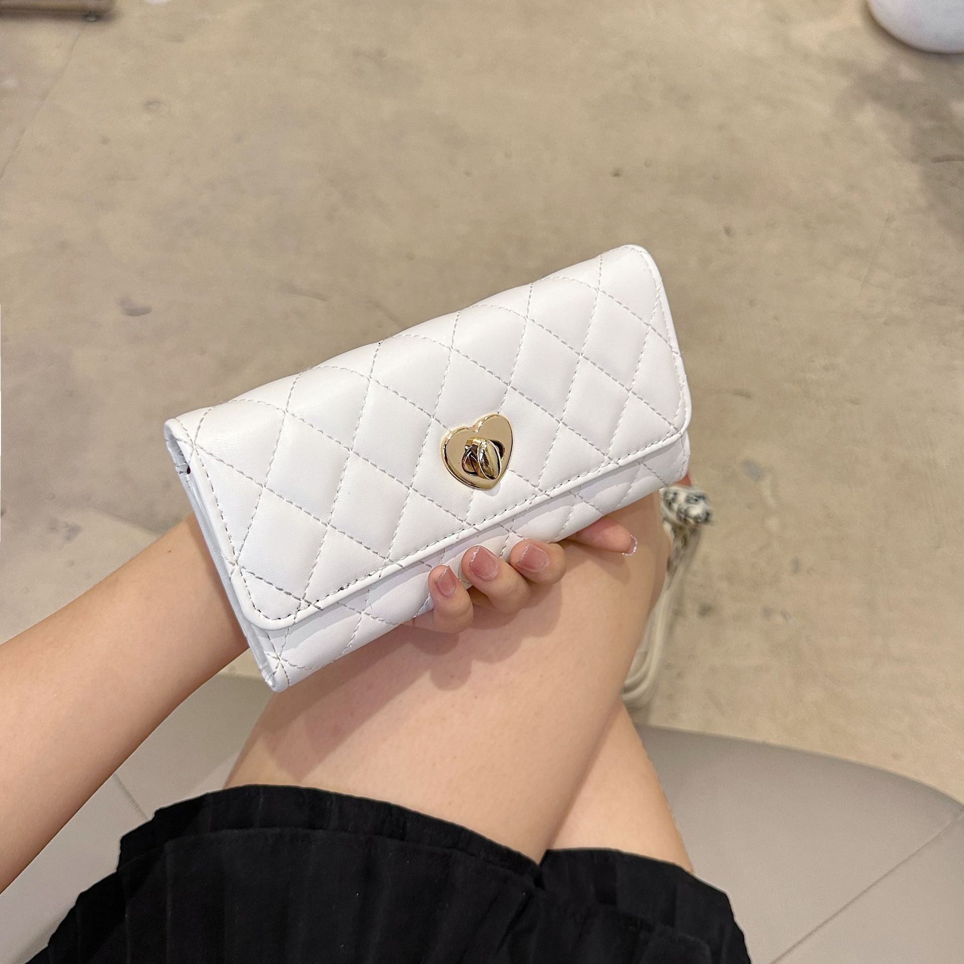 Designer Bag Minimalist Large Capacity Women's Long Wallet European And American Style Foldable Wholesale Short Wallet Coin Purse Luxury Bag Card