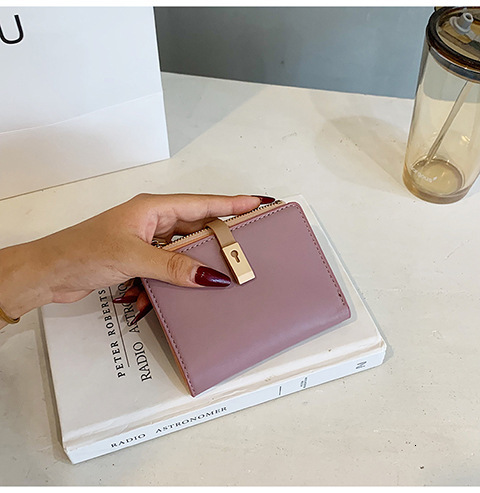 Minimalist Cross-border Foldable Wallet Summer New Mori Style Japanese And Korean Trend Designer Bag Candy Color Luxury Bag Student Short Wallet