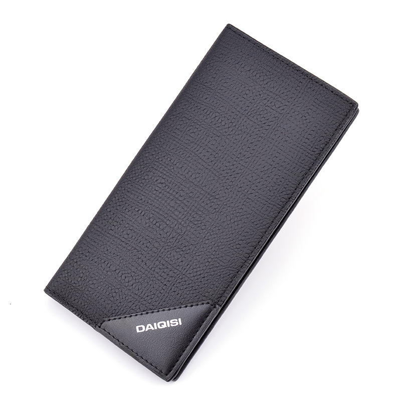 Luxury Bag New Men's Wallet Long Vertical Style Off Fashionable Youth Soft Leather Wallet Multi-card Slots Large Cash Designer Bag Suit Bag