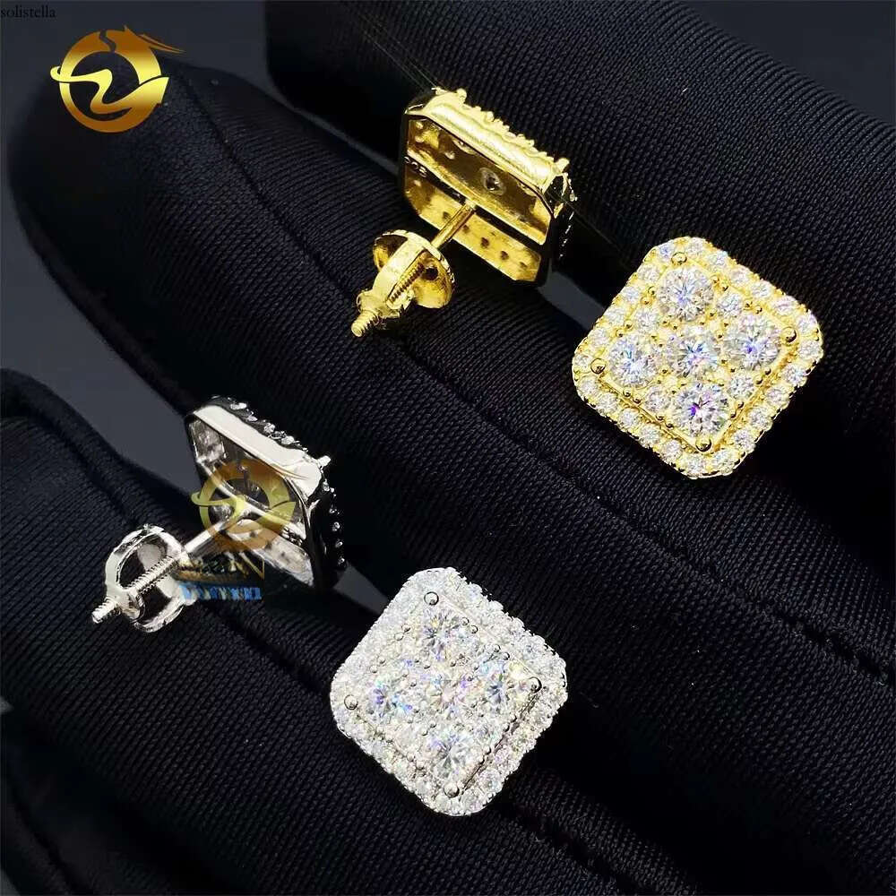 Fine Manufacturer Direct Wholesale Price Sterling Sier Vvs Moissanite Jewelry Stud Earrings