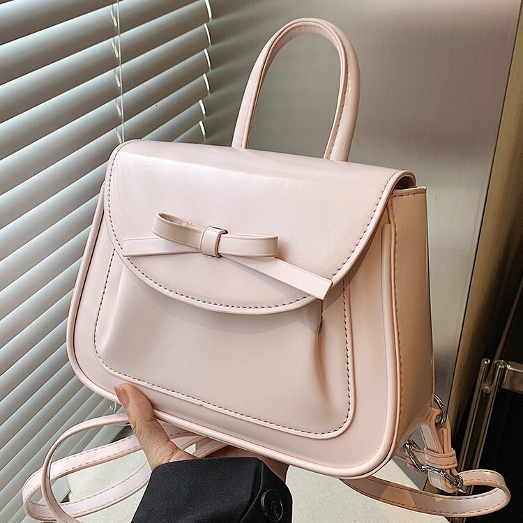 2025 New Fresh and Stylish Bow High-End Fashion Solid Color Backpack ddmymoon