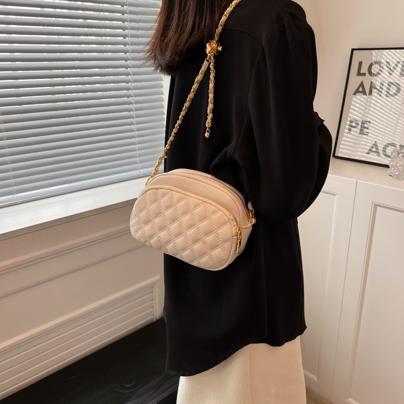 2025 New Fashion Crossbody Versatile Waist Luxury Bagfree Shipping Designer Chain Quilted Chain Commuter Versatile Storage Underarm Women's Shoul