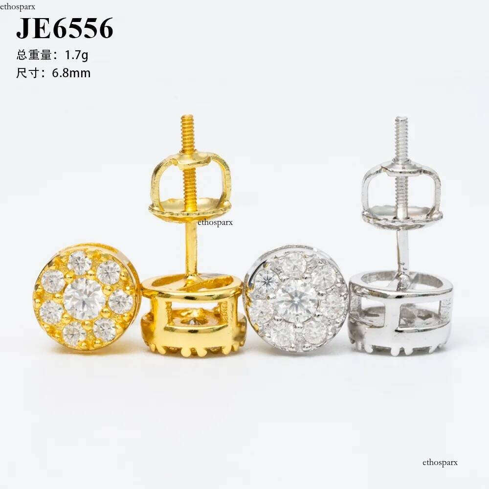 Summer hot selling boutique sier moissanite personalized casual earrings and accessories