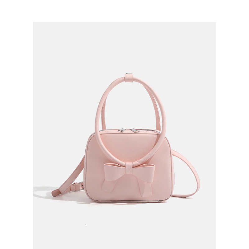 2025 New Women's Bowknot Niche Small Square Bag Commuter Shoulder Handbag ddmymoon