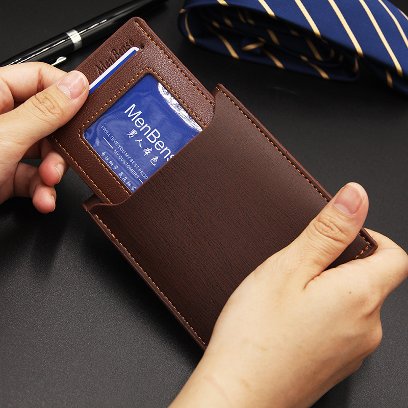 Menbense New Men's Wallet Short Multi-functional Fashion Casual Iron Luxury Bag Edge Card Holder Wallet Direct From Manufacturer