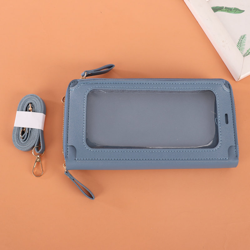 In Stock Solid Color Women's Crossbody Anti-theft Multifunctional Shoulder Versatile Transparent Phone Bag Urban Luxury Bag Fashion Handbag