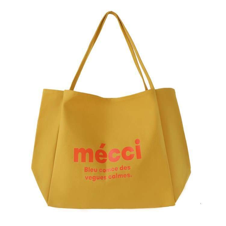 Designer Bags Version Ins Large Capacity Canvas Female Lazy Style Letter Student Shoulder Tote Bag Artistic Handbag