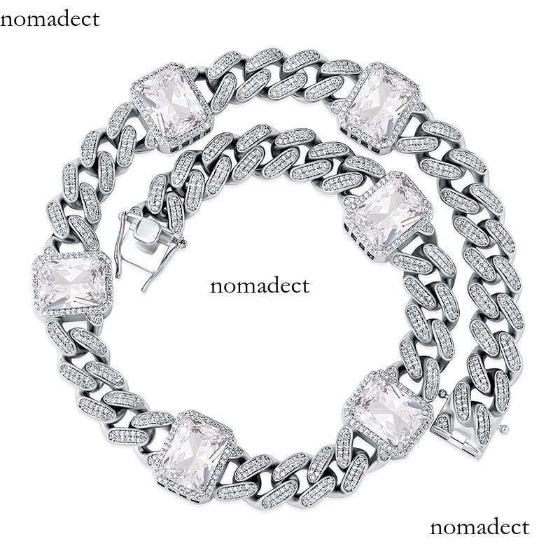 Butterfly Colorful Cuban Chain Full Moissanite chain Hip Hop Trendy Unisex Necklace