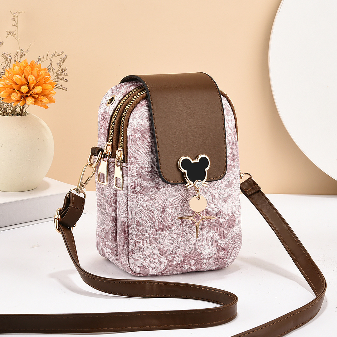Manufacturer Export Women's Phone Bag Mom Luxury Bagfree Shipping Designer Bag Single Shoulder Crossbody Bag Elegant Women's Versatile 2025 