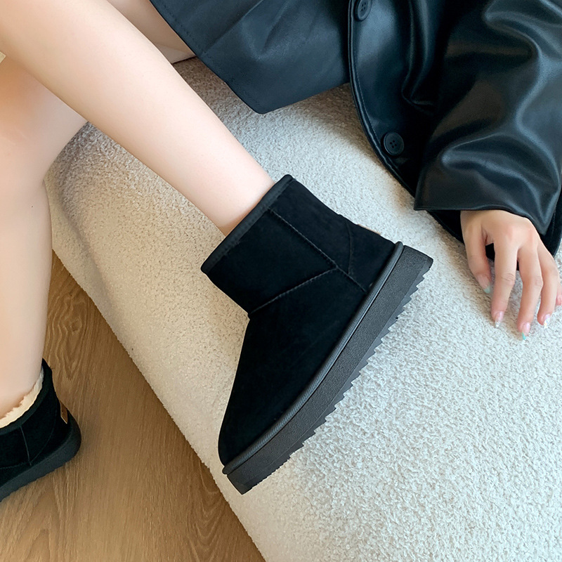 Free delivery designer woman boots Snow boots with fleece short boots anti slip wear resistant and warm