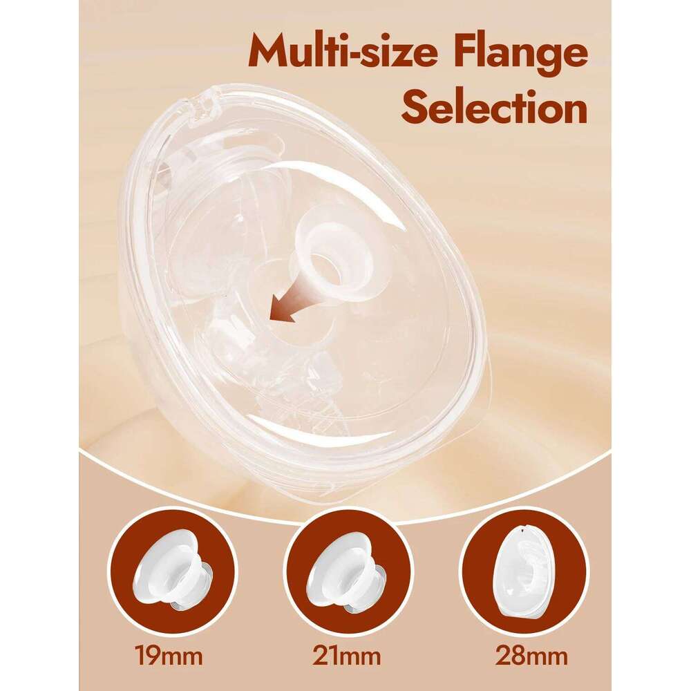 NCVI 2025 Double Electric Breast Ultra-Light Wearable Breastfeeding Pump , 4 Modes 9 Levels, 19/21mm for Small Nipples