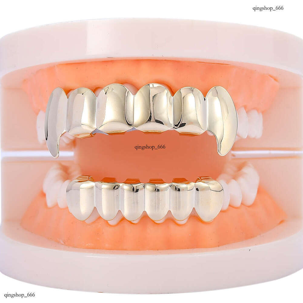 Halloween Hip Hop Trendy Wolf Gold Teeth Grillz