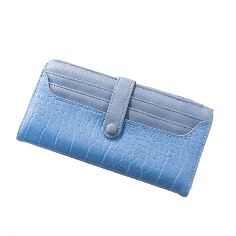 New Korean Style Luxury Bag Women's Wallet Long Fashion Clutch Alligator Pattern Zipper Buckle Creative Light Luxury Wallet For Women