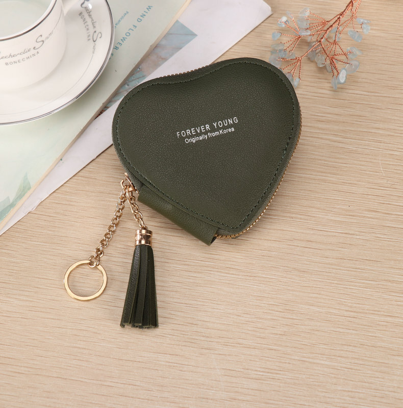 Cross-border In-stock Key Wallet Mini Cute Wallet Coin Purse PU Clutch Anti-demagnetization Coin Luxury Bag Purse Wholesale Card Holder