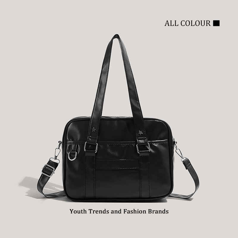 Basic JK Uniform Large Capacity College Handbag Crossbody Shoulder Bag ddmymoon
