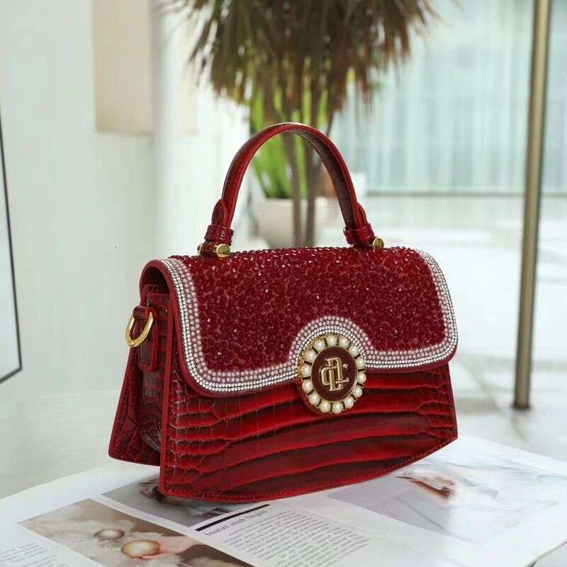 Women's dia-encrusted handbag high-end fashion age-reducing temperament all-match one-shoulder Messenger bag