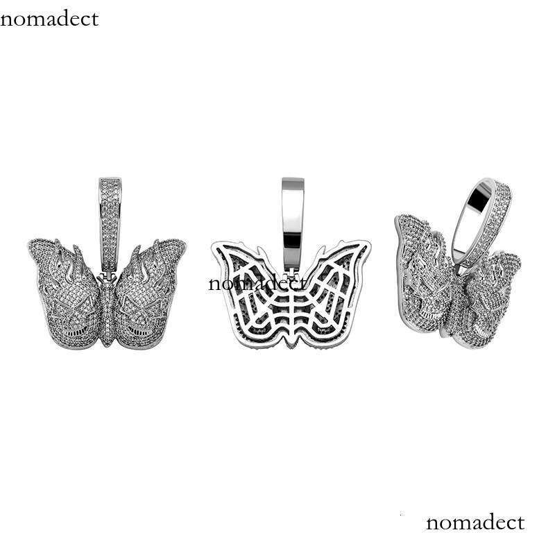 Men's Hip Hop Butterfly Necklace Personality Pendant Jewelry