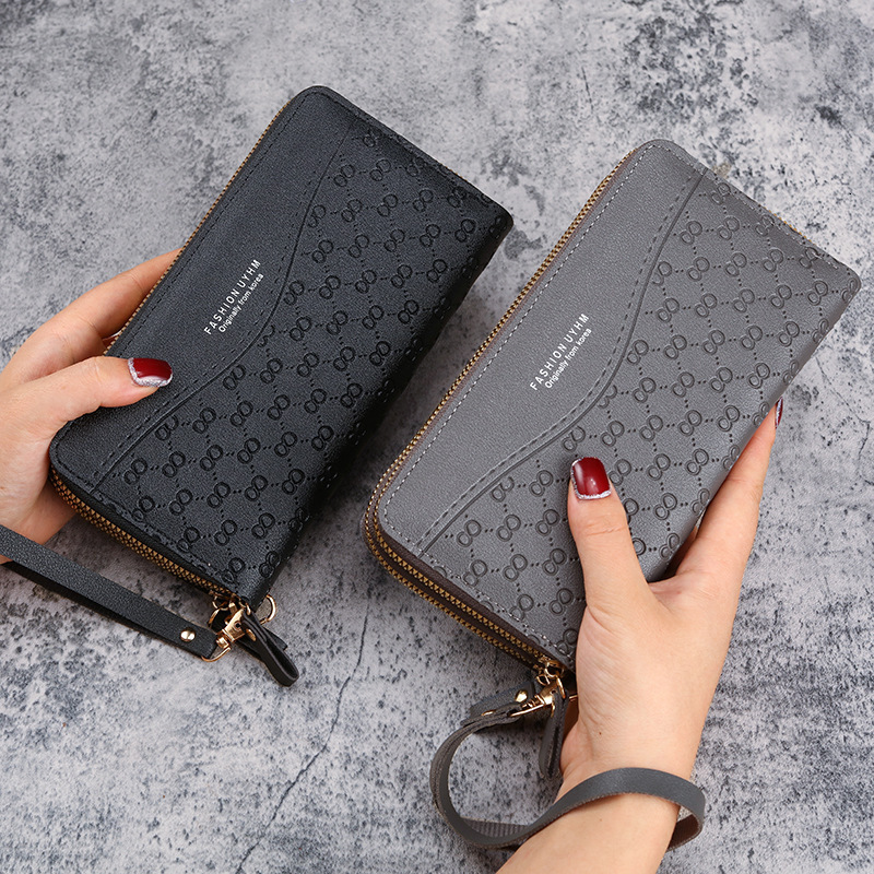 New Women's Wallet Long Style Ladies Zipper Coin Purse Multifunctional Phone Bag Large Capacity Luxury Bag Simple Multi-card Slot Card Holder