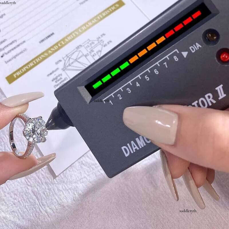 GRA Classic 5CT Certified Moissanite Dia Engagement Rings For Women Real Sterling Sier Top Quality Fine Jewelry a1 b1