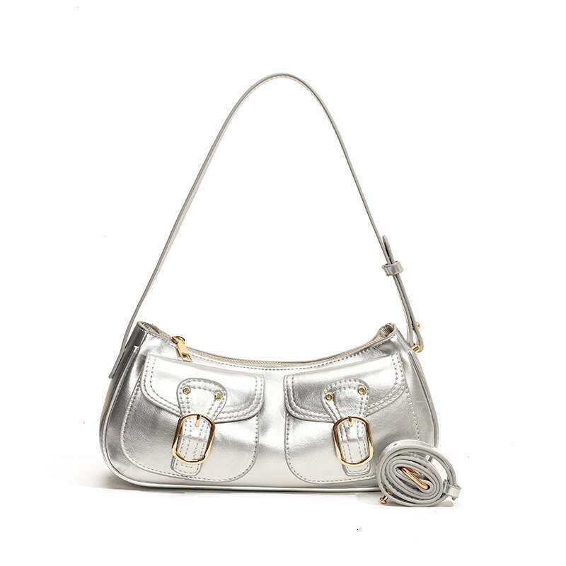 2025 New Simple Fashion High-end Feel Women's Shoulder Underarm Baguette Bag