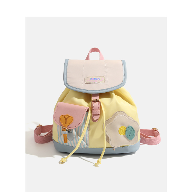Mini Backpack 2025 New Cute Color-Block Commuter Small School Bag for Students ddmymoon