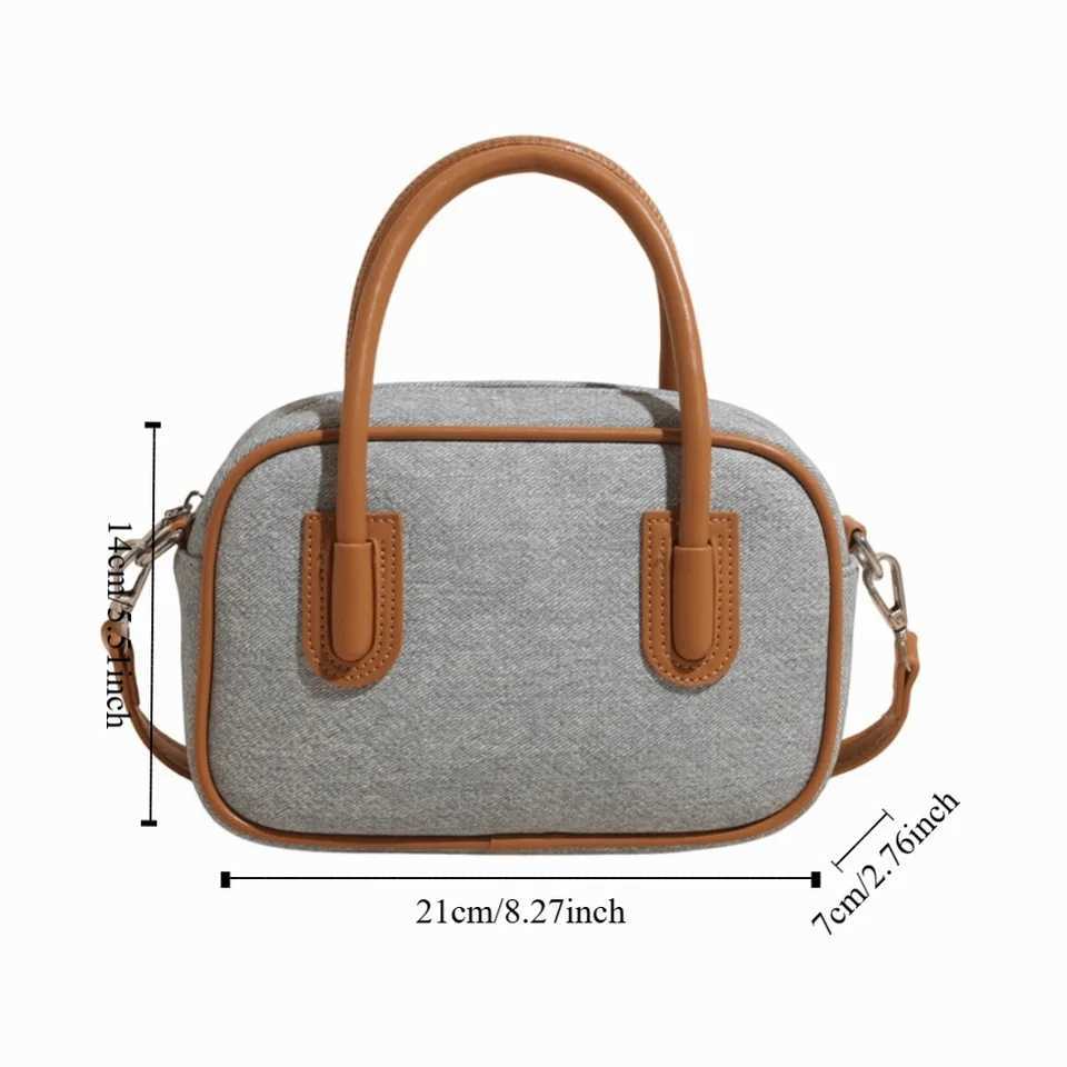 High Quality Leather PU Bowling Bag Korean Style Solid Color Boston Tote Bag Handbag Minority Design Z250809