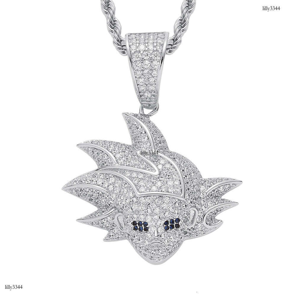 Hip Hop Accessories Super Saiyan Dragon Ball Kakarot Son Goku Cartoon Anime Character Pendant