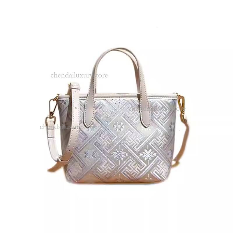 Free Shipping Designer Brocade MINI Tote Bag Women's Handbag New Fashionable Commuter Premium Single Shoulder Crossbody Bag Shopping Bag