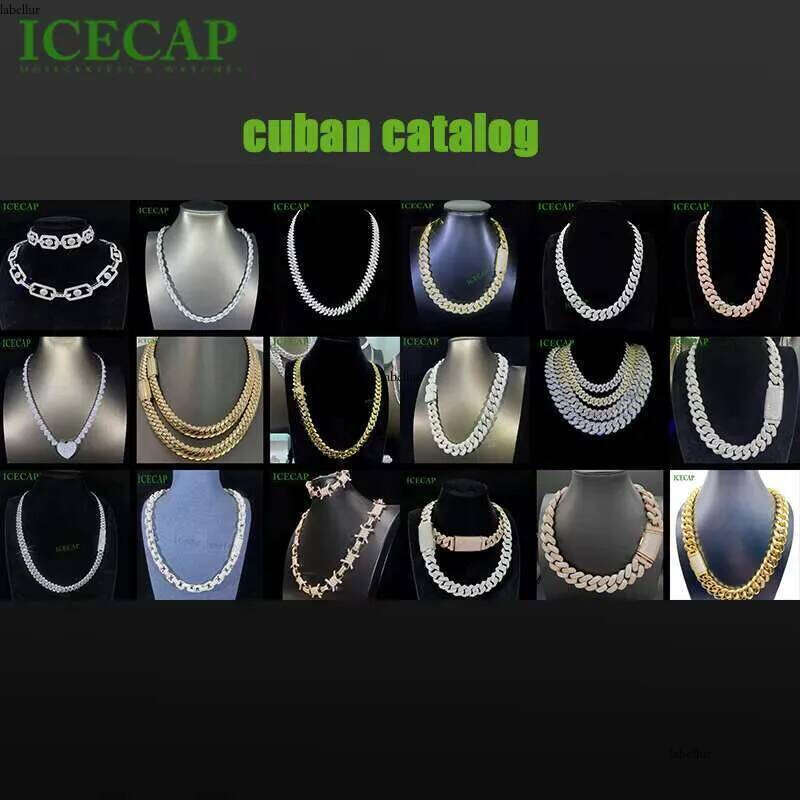 Factory Price Hip Hop Jewelry 23mm Solid Sier GRA VVS Iced Out Moissanite Dia Miami Cuban Link Chain Necklace for Men