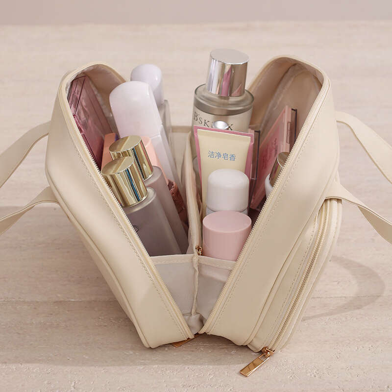 Runhui New Naisi Handheld Square Toiletry Travel Cosmetic Storage Waterproof Makeup Bag Large Capacity
