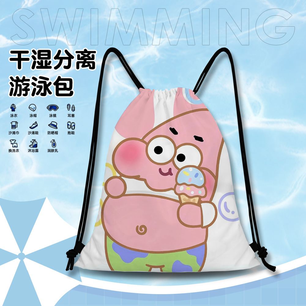New Free Shipping Cute Sponge Baby Swimming Storage Bag Designer, Large Capacity Dry Wet Separation Waterproof Portable Luxury Children's Swimmin