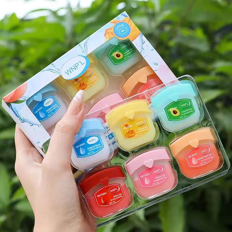 4/6/8pcs Fruit Series Balm Set Moisturizing Refreshing Non-sticky Anti-Cracked Lip Mask Vaseline for Lips Makeup Free shipping